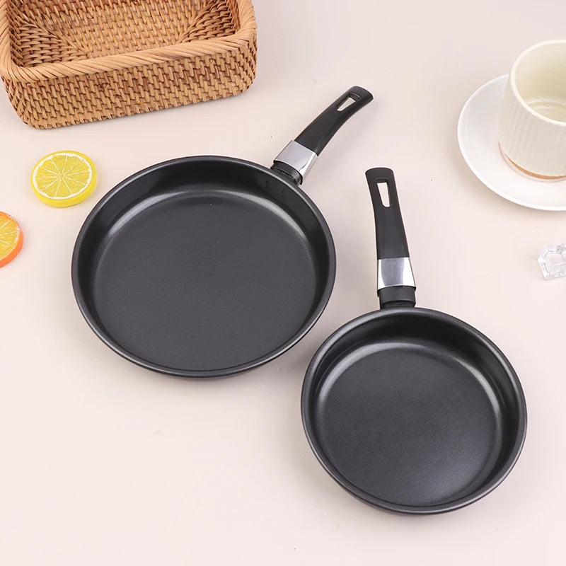 For Home Use Kitchen Cookware Mini Frying Pan Non-Stick Thickened Stainless Steel Frypan Pot Fried Eggs Saucepan Gas