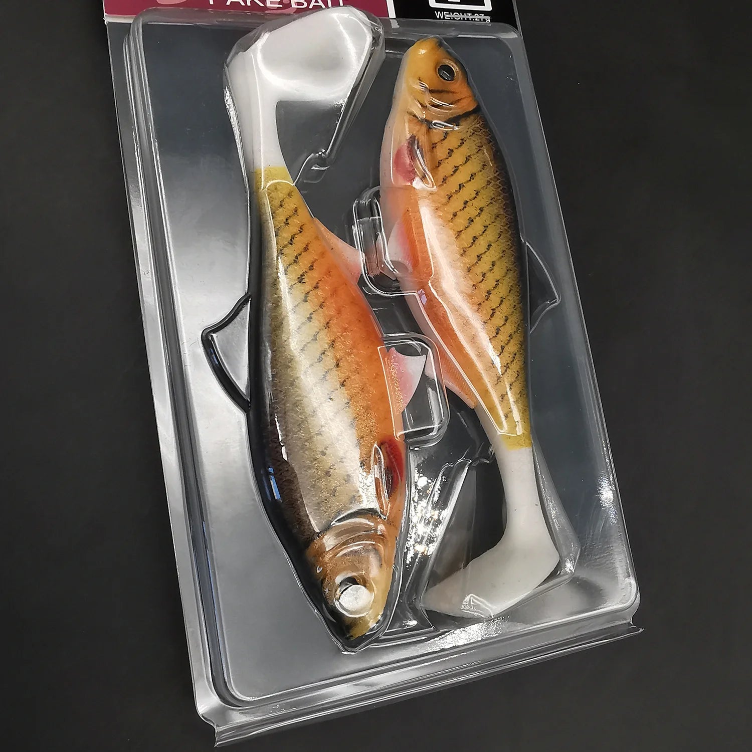 ANFS 2pcs Soft Fishing Kit 3D 14cm/5.5Inch Artificial Bait Shad Pike Perch Zander Catfish Fishing Tackle Isca Artificial