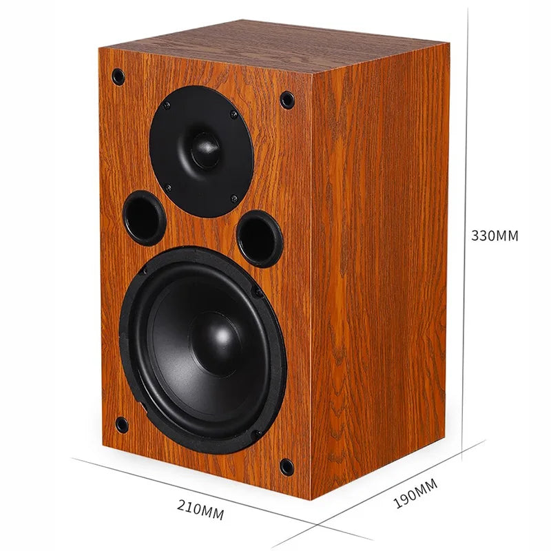 Home HIFI 65-inch Passive Speakers 100Wx2 Output Power 2Crossover Stereo Audiophile Bookshelf Speakers 4-inch Silk Dome Tweeter