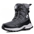 Men Snow Boots Winter Fashion Outdoor Mens Shoes High-top Hiking Ankle Boots Men Waterproof Fishing Boots Snow Plush Male Shoes