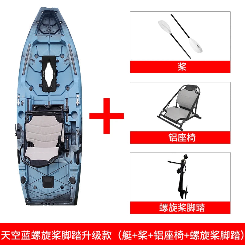 kayak pedal canoe single double boat fishing boat assault boat