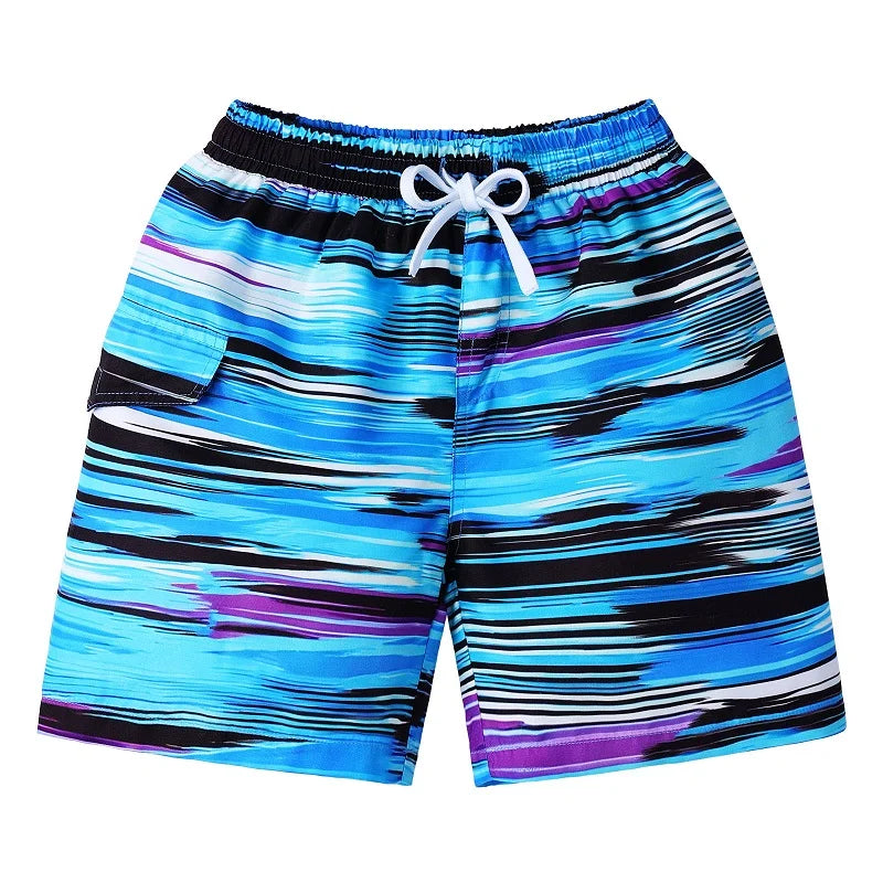 Hawaii Kids Swim Shorts Cute Swimsuit Swimming Trunks Quick Dry Summer Swimwear Boys Beach Shorts Surf Board Male Clothing Pant