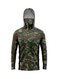 Fishing Clothing Hoodie Men Sunscreen UPF 50+ Quick Dry Long Sleeve Face Cover Fishing Shirt Breathable