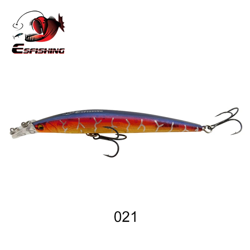 ESFISHING Fishing Lures Floating Minnow Sharp Shovel 120mm10g Dive 0.2-07m Leurre Soupl Baits Two Depth for Choosing Top Water