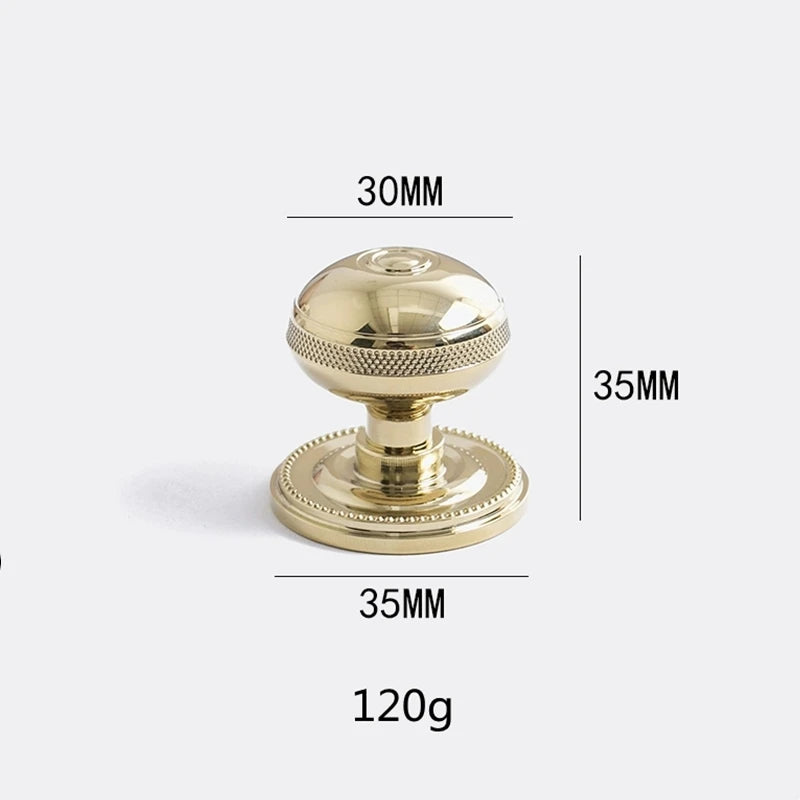 Furniture Drawer Nightstand Golden/Silver Shiny Solid Brass wardrobe Door Knob Bedroom Shoe Cabinet Brass small Handles Knobs