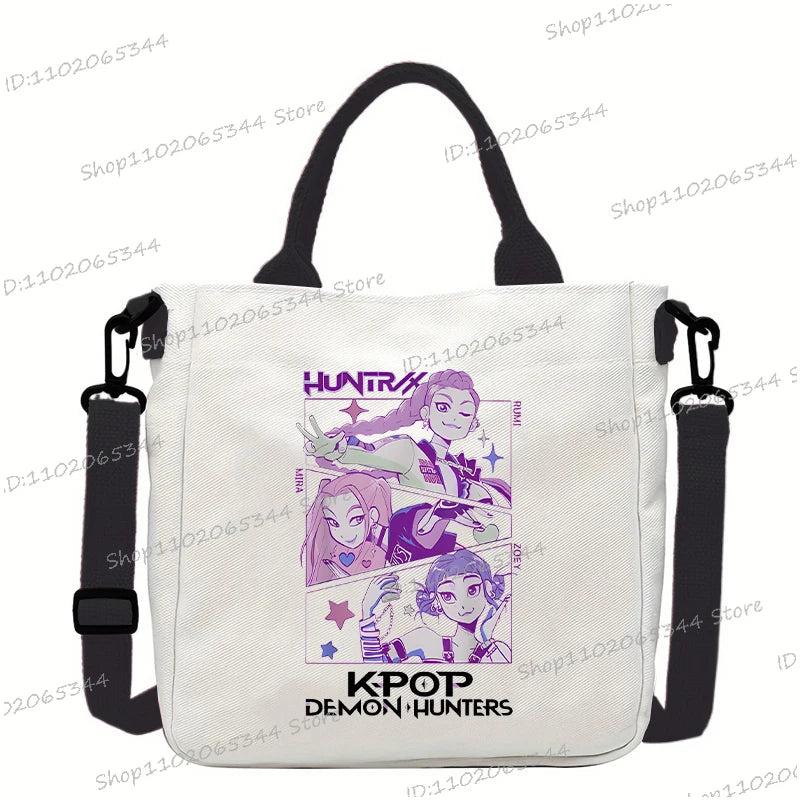 Fashion Woman Men Anime Cartoon Small Shoulder Bags Rumi Tiger Print Handbags Korean Ulzzang Student Crossbody Bag Gifts
