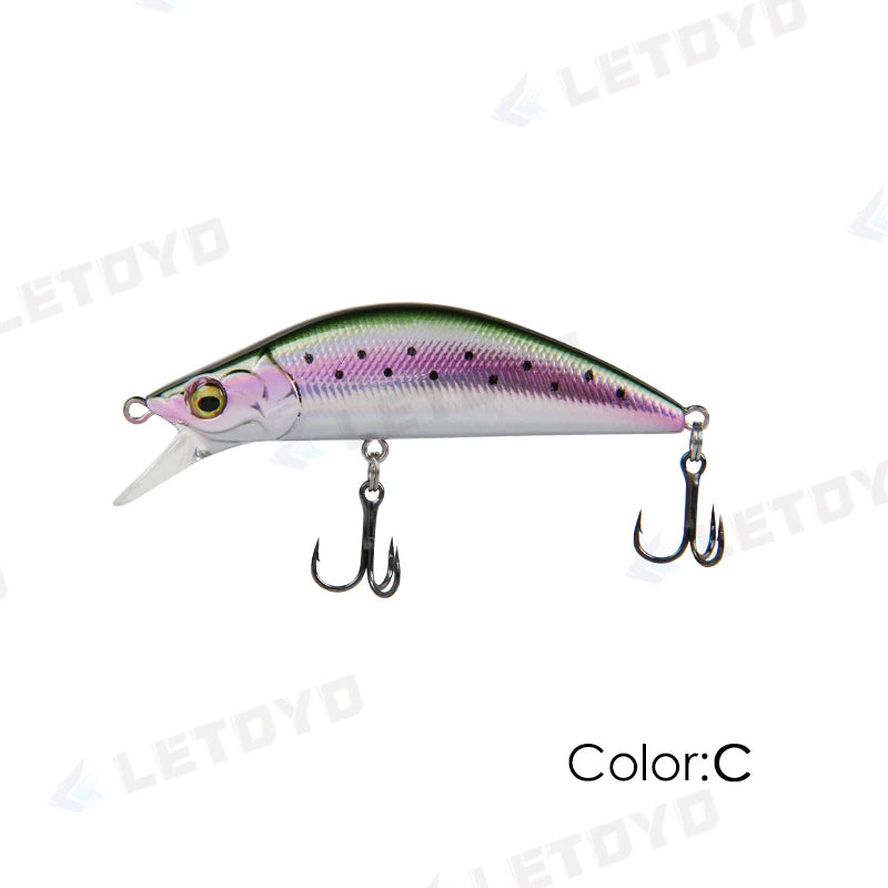 LETOYO 5g 50mm 8g 60mm 1.5-2.5m Depth Sinking Minnow Fishing Lure Artificiali Hard Baits Crankbait Wobblers Trout Bass Lure