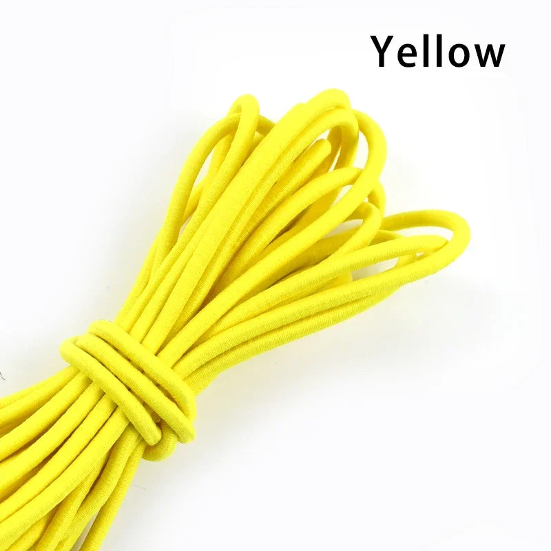 5/10Meters 4mm Elastic Bands for Hairband Sewing Stretch Rubber Tapes Rope Belt Spring String Cords DIY Clothes Accessories