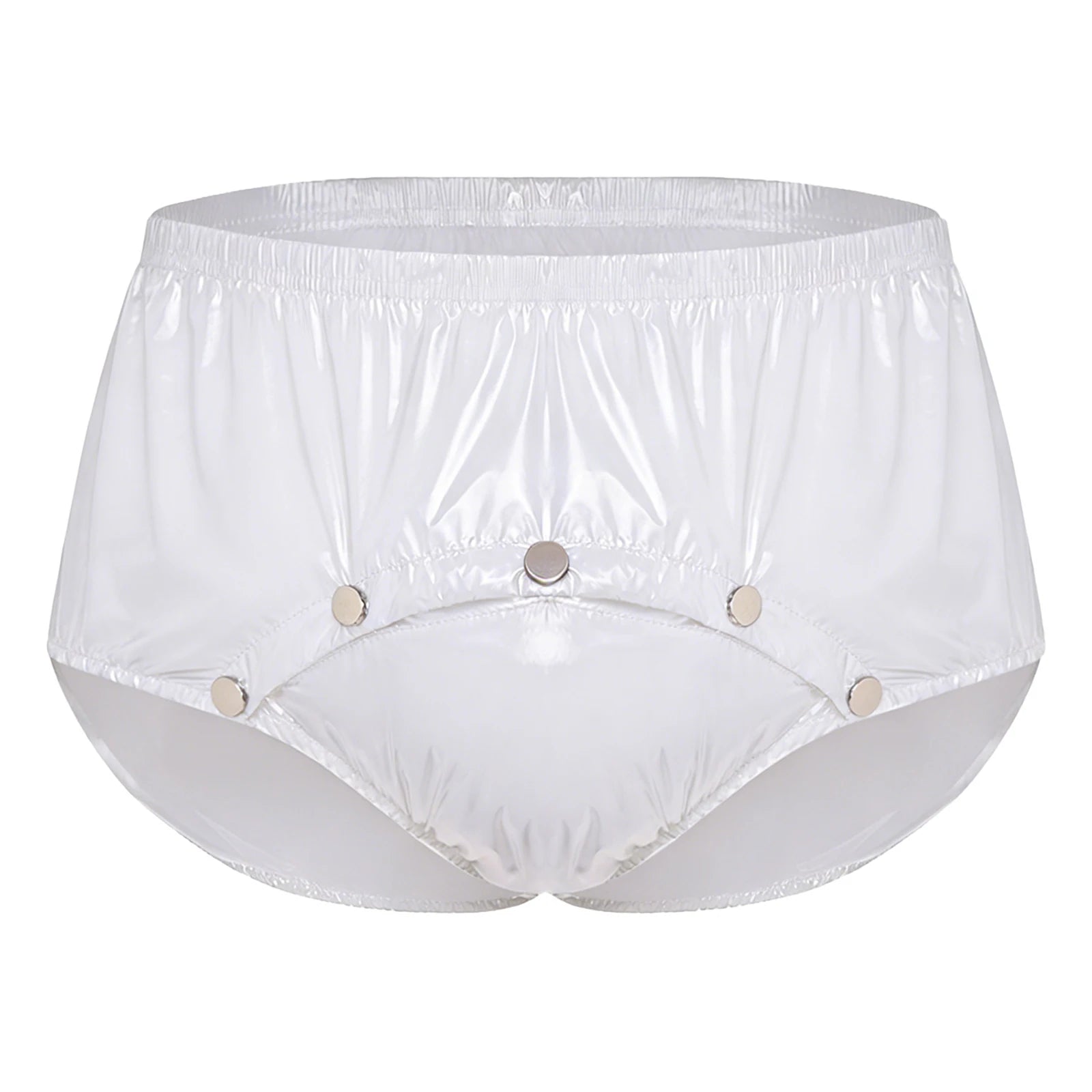 Mens Adaptive Underwear Waterproof Diaper Cover Front Pressing Buttons Anti-leak Briefs Bottoms for Elderly Special Needs