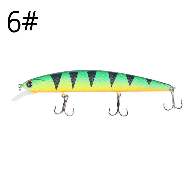Fising Bait 13cm 20g  Sinking Minnow Lure 3 hooks Bass Long Cast Hard Bait Depth 0.5-2m