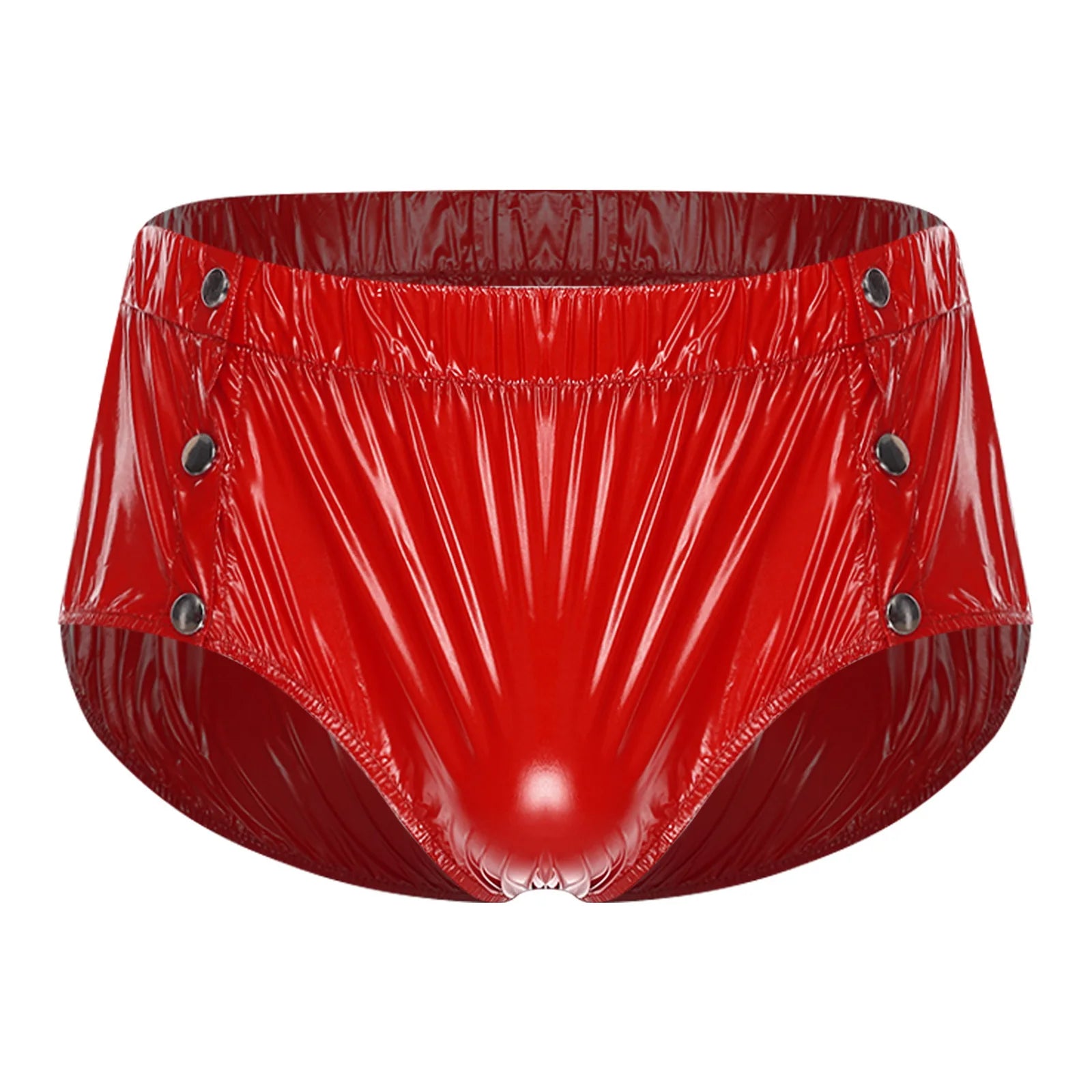 Mens Adaptive Underwear Waterproof Diaper Cover Front Pressing Buttons Anti-leak Briefs Bottoms for Elderly Special Needs