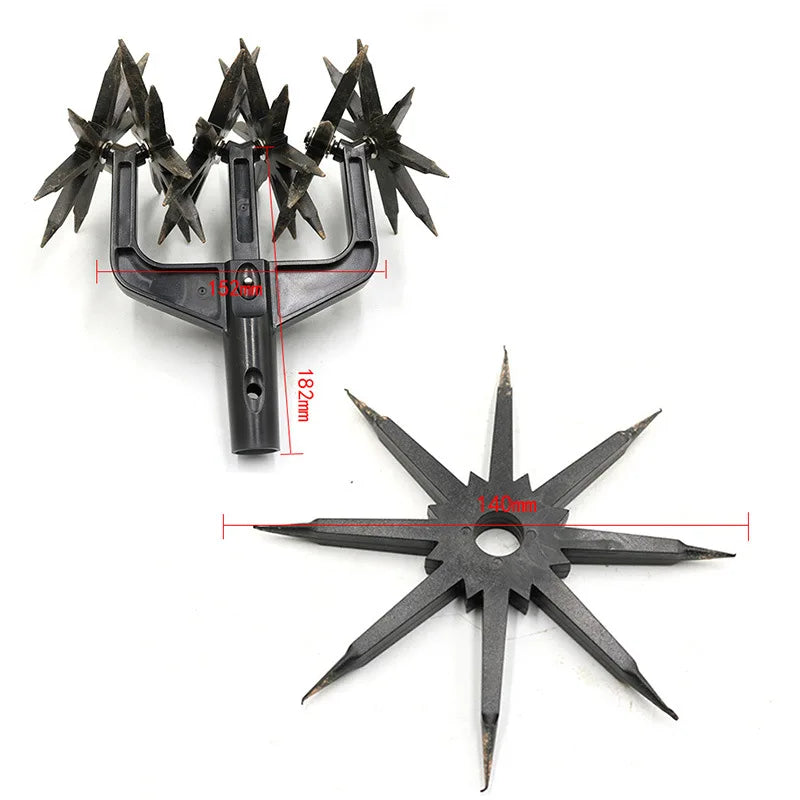 2025 New type soil-turning tool - grassland loosening device - garden loosening rotary tiller - soil loosening