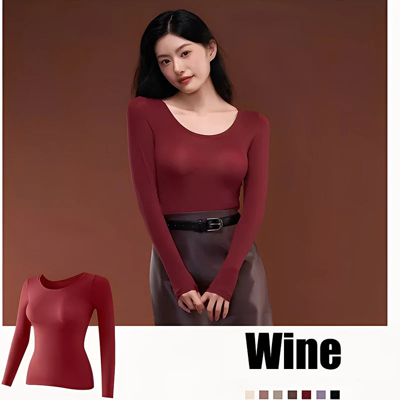 1/2Pcs Flarixa Seamless Thermal Underwear Set Women First Layer Thermal Top Long Johns Suit Winter Thermo Clothing Ladies Thin
