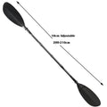 750g Bent Shaft Kayak Paddle For Inflatable Surfboard Lightweight Full Carbon Kayak Oars Adjustable Boat Oars Surfing Paddle