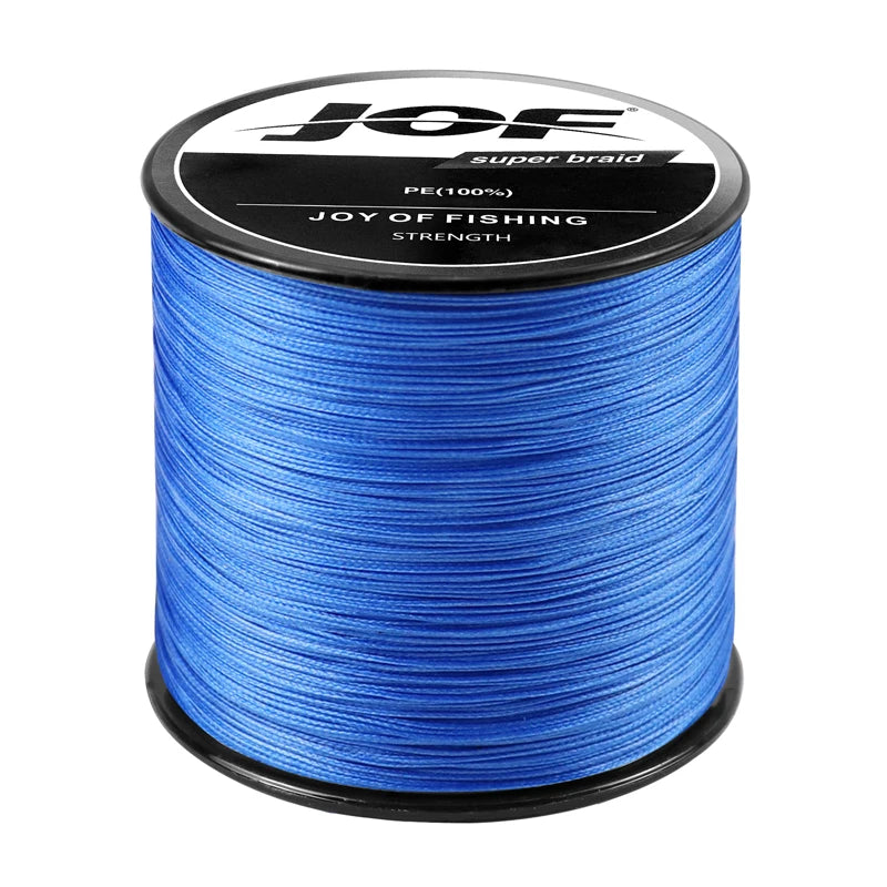 JOF Braided Fishing Line 4 Strands 1000M 500M 300M Multifilament Line Carp Fishing 8-80LB PE Line Sea Fishing 4X Braid Wire