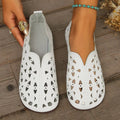 Women's Shoes 2025 Summer New Fashion Hollow Breathable Flat Sandals Suitable for Women Soft Beach Roman Shoes for Women