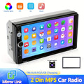 Car Stereo 2 Din Car Radio 17.78 cm MP5 Player with HD Screen Digital Display Multimedia Support USB SD with Backup Camera