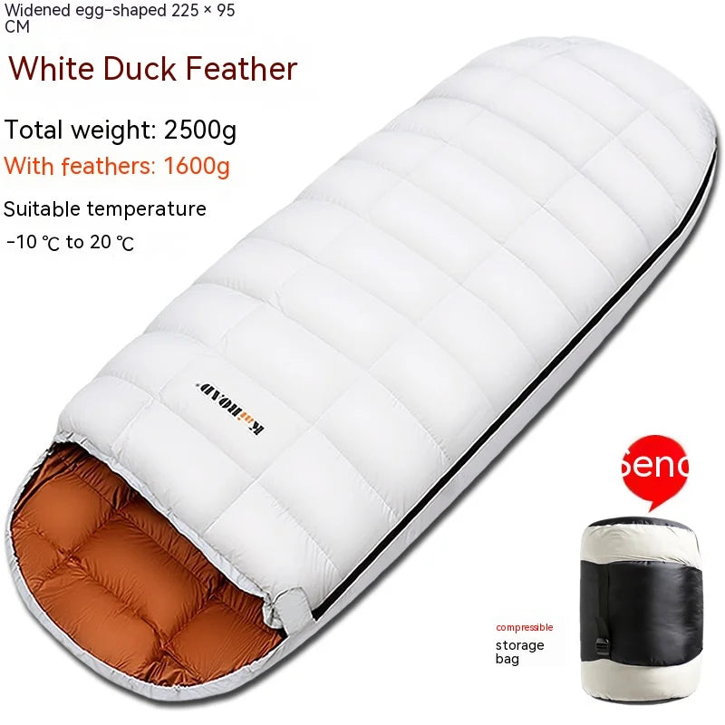 Lohascamping Down Sleeping bag Adult Machine washable Ultralight 3 Season Sleeping Bags for home Traveling Camping sleeping bag