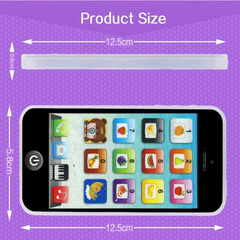 Children Phone Baby Musical Early Educational Toys English Learning Cellphone for Children with Light Sound For kids phone toys