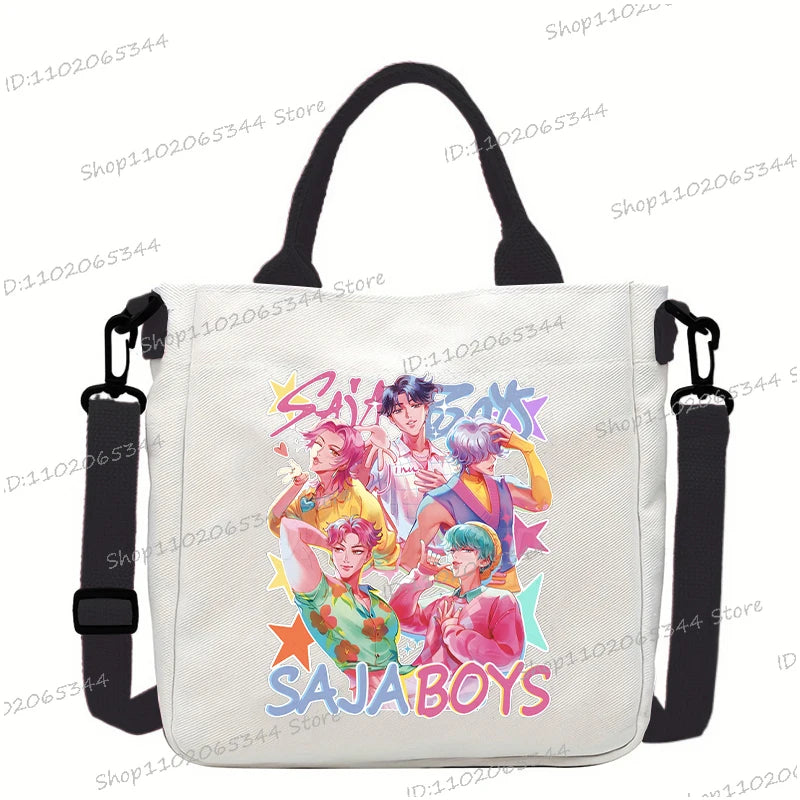 Fashion Woman Men Anime Cartoon Small Shoulder Bags Rumi Tiger Print Handbags Korean Ulzzang Student Crossbody Bag Gifts