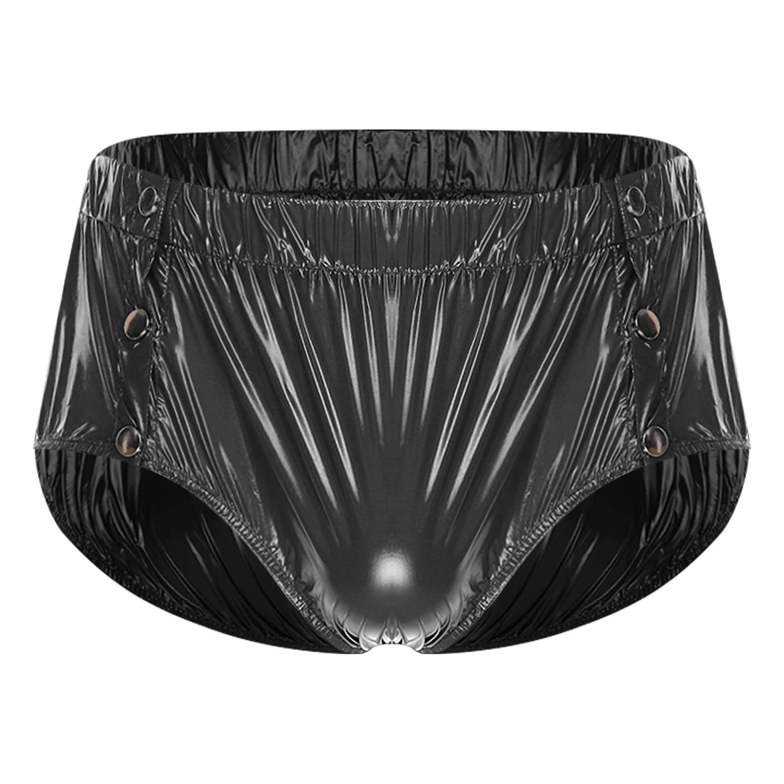 Mens Adaptive Underwear Waterproof Diaper Cover Front Pressing Buttons Anti-leak Briefs Bottoms for Elderly Special Needs