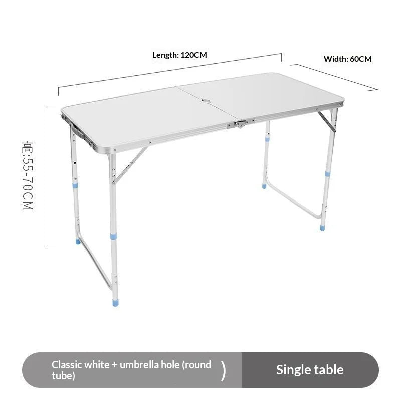 Portable Folding Camping Table Picnic IGT Accessories Lightweight Aluminum Adjustable Height Compact Sturdy Hiking RV Tailgate