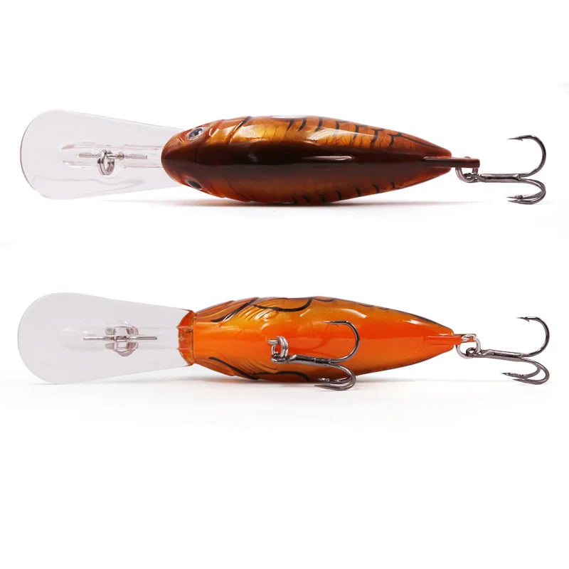 TacklePRO M07 Crankbait Fishing Lure Floating Minnow 50mm 10g 1.8-3.9M 1PC Bait Hard Saltwater Fishing Tackle Deep Diving