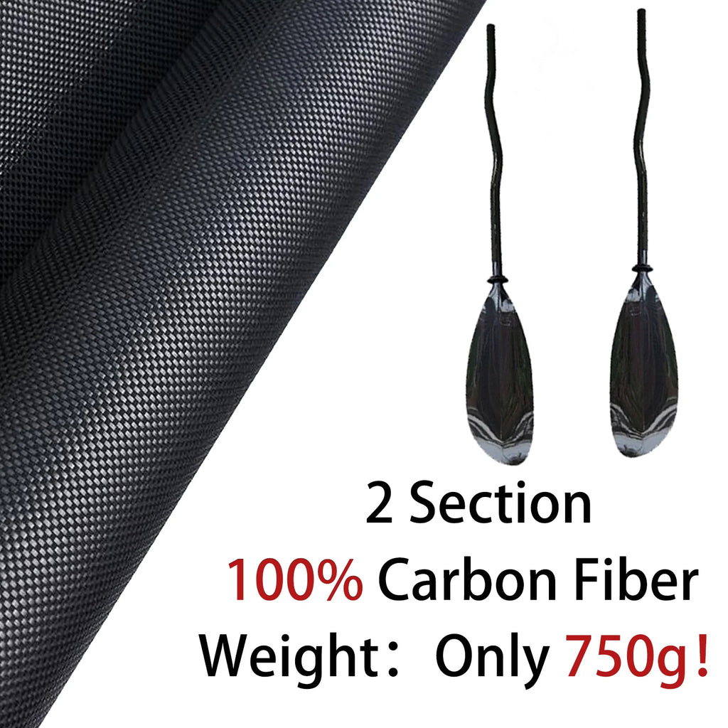 750g Bent Shaft Kayak Paddle For Inflatable Surfboard Lightweight Full Carbon Kayak Oars Adjustable Boat Oars Surfing Paddle