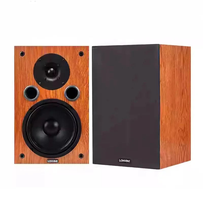 Home HIFI 65-inch Passive Speakers 100Wx2 Output Power 2Crossover Stereo Audiophile Bookshelf Speakers 4-inch Silk Dome Tweeter