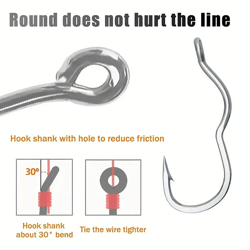 50pcs Premium Fishing Hooks Barbed Design For Anti-Slip & Secure Fish Grip | Reliable For Freshwater And Saltwater Hunting