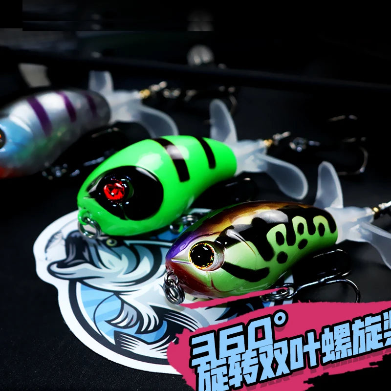 Topwater Pencil Spinner Baits, Fishing Lure, Crank Bass, Crankbait Surface, Artificial Hard Baits, Buzzbait Fishing, 7.7g, 11.2g