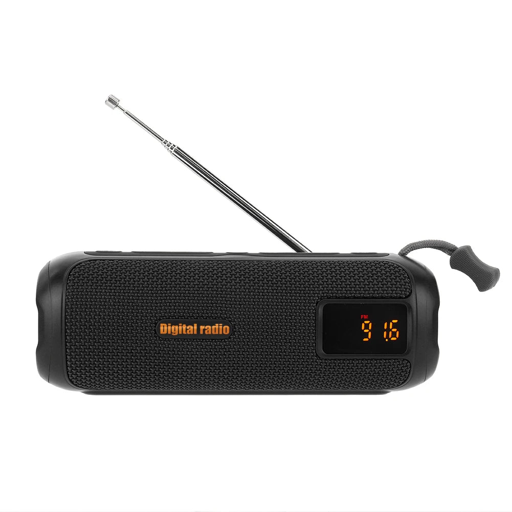 BT Speaker Portable Radio AM FM Radio Rechargeable Radio for Home Kitchen Outdoor