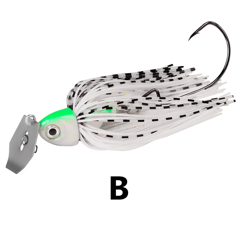 12g 15g 20g 25g Fishing Lure Spinner Bait Wobbler Buzzbait Chatte Bait Artificial rubber Skirt Chatter bait For Bass