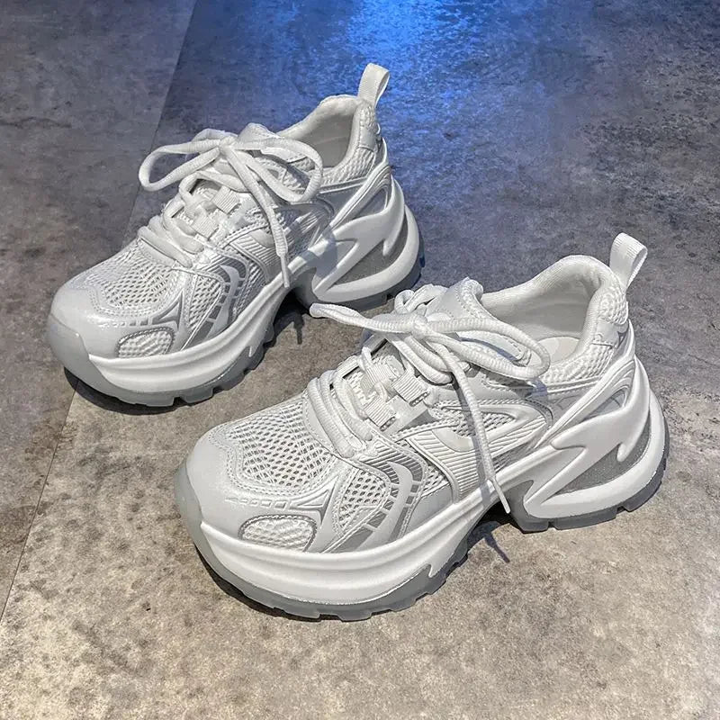 Women's Mesh Breathable Vulcanized Sport Sneakers