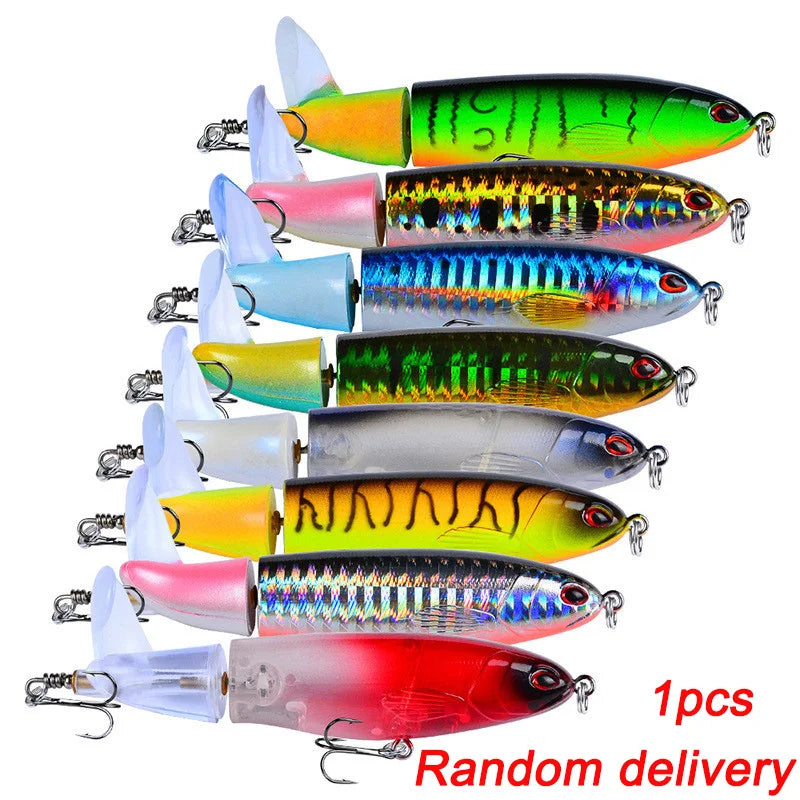 Topline Tackle Whopper Plopper Topwater Fishing Lure 13g15g36g Floating Lure Trolling Crankbait Pike Hard Baits Artificial Baits
