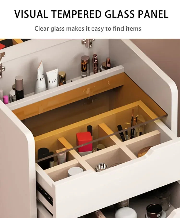 #Cheap Mini Small Vanity Desk For Makeup Mirrored Wooden Dressing Makeup Vanity Table With Shipping Included##