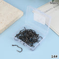 50pcs Premium Fishing Hooks Barbed Design For Anti-Slip & Secure Fish Grip | Reliable For Freshwater And Saltwater Hunting