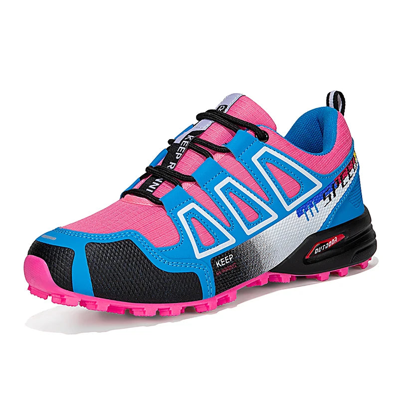 Men Hiking Shoes Waterproof Women Outdoor Trainers Lace-up Climbing Trekking Sneakers Mountain Walking Hunting Tactical Boots