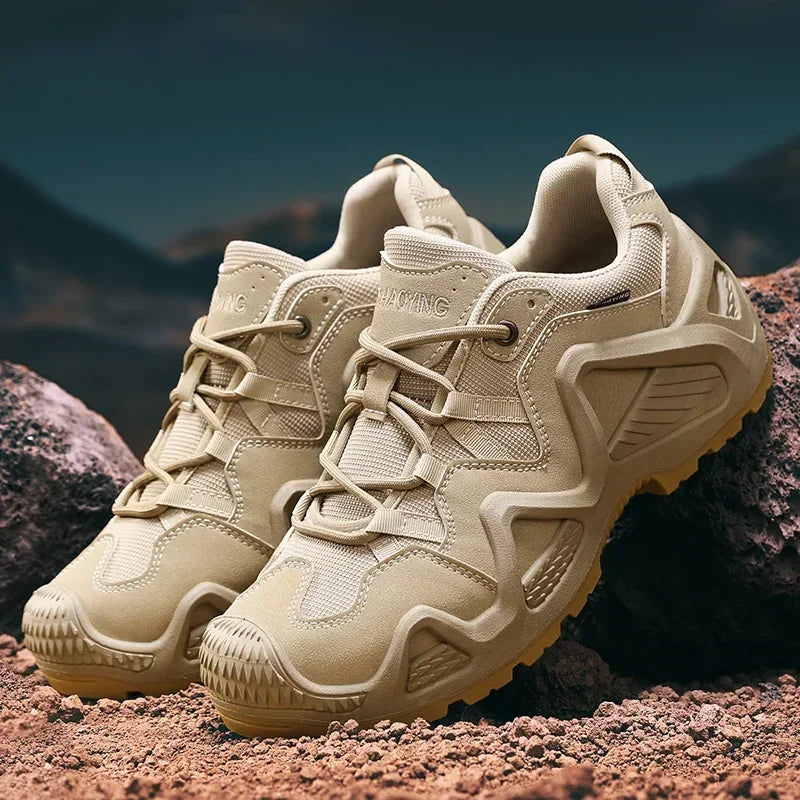 Outdoor Mens Hiking Shoes Combat Tactical Desert Boots Male Field Hunting Climbing Training Waterproof Sneakers Zapatillas Male