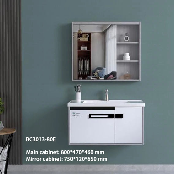 80CM Sink Luxury Storage Furniture Frees Standing Modern Design Toilet Painted Vanity Evkur Bathroom Cabinet