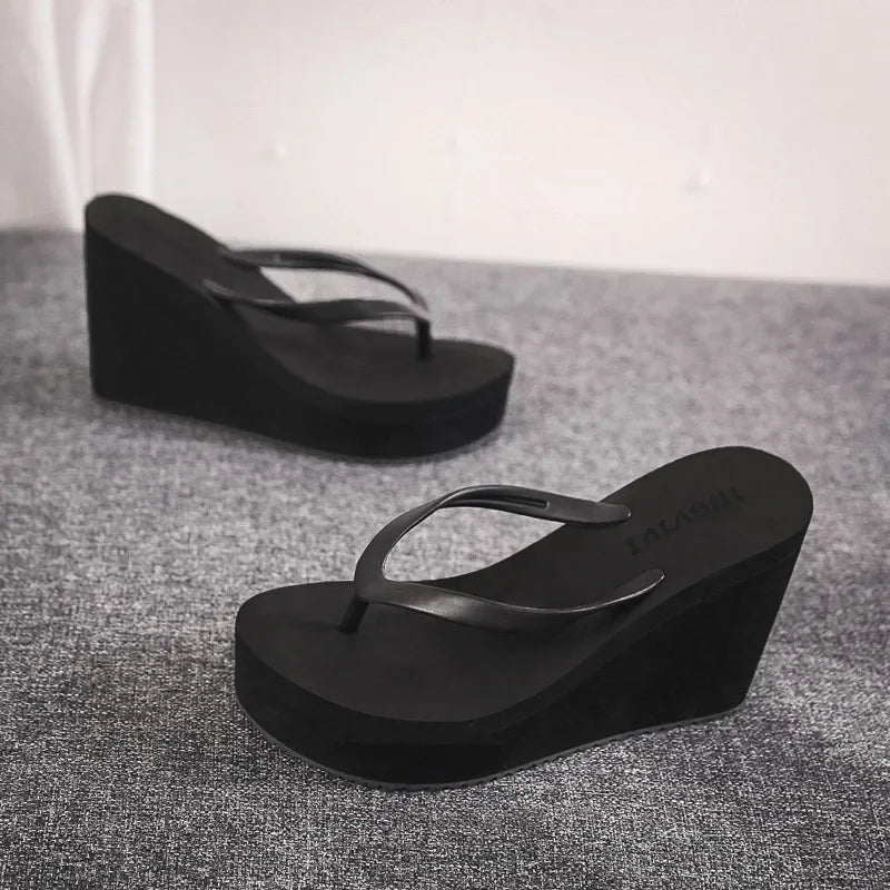 Womens Shoes Comfort Summer Women Wedge Platform Slippers Outdoor Sports Beach Flip Flops Opened Toe Casual Shoes