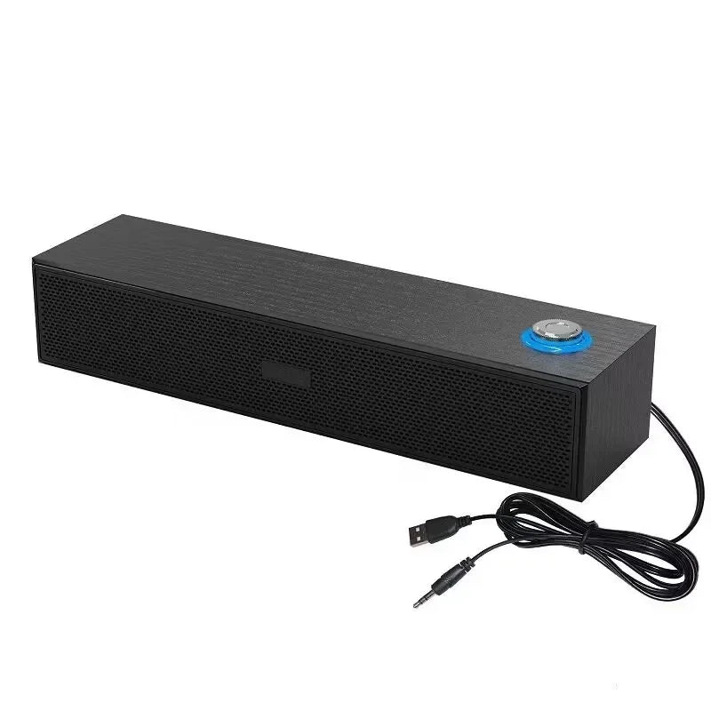 Home Theater Wired Bluetooth Speaker Computer Subwoofer Echo Wall Soundbar Desktop Wooden Soundbox HiFi Stereo Card Music Center