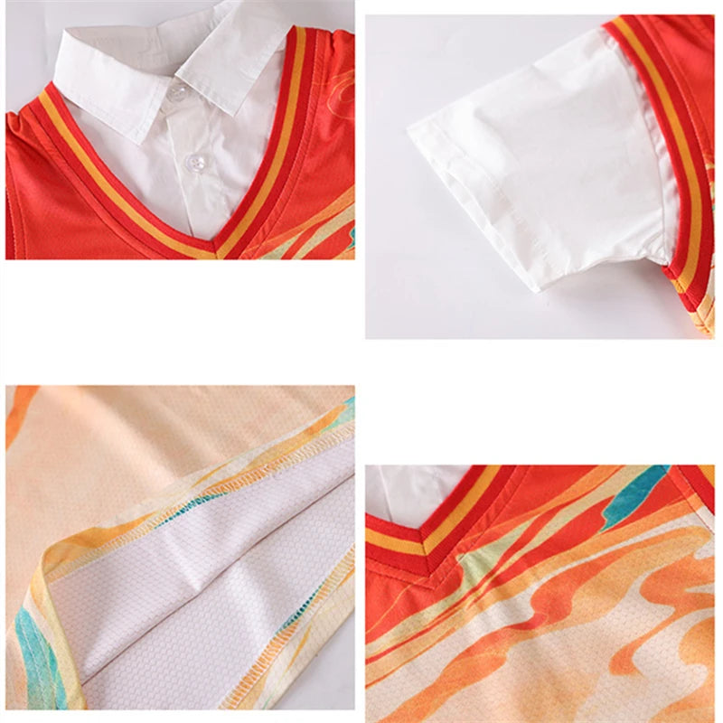 Kids Summer Kindergarten School Uniform For Boy Girl Top and Bottom Clothes Set Child Student Outfit Suit Stage Performance Wear