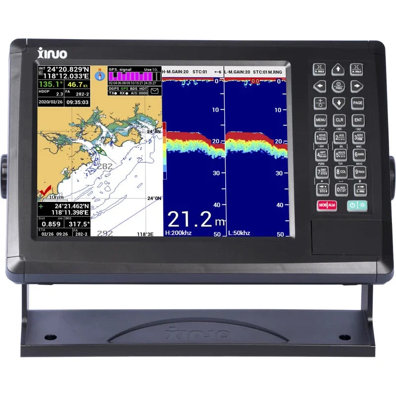 10.4 Inch Marine GPS And Fishfinders Echo Sounder For Fishing Boat & Ships XF-1069GF