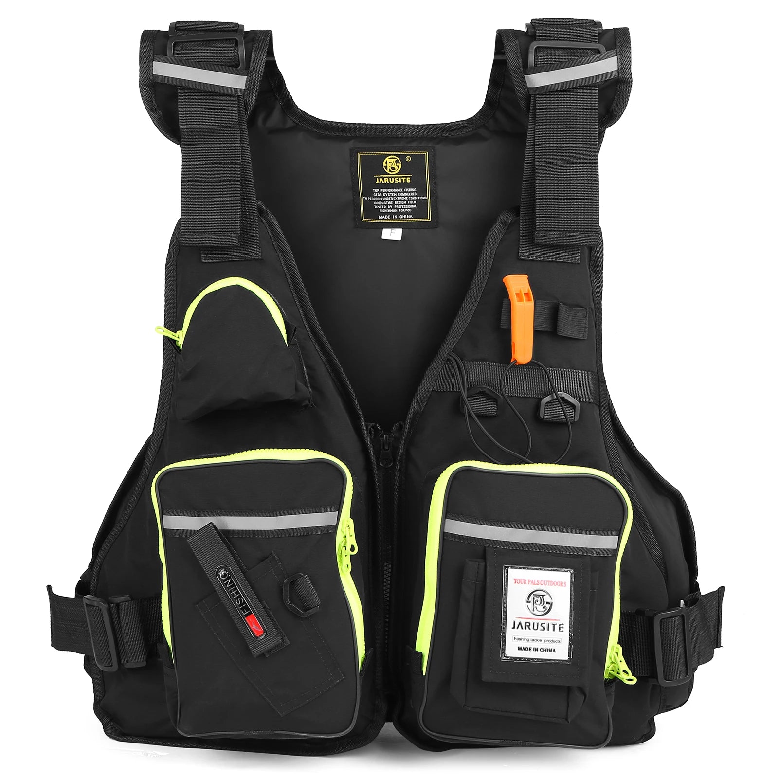Men Professional Life Jacket Buoyancy Suit Portable Fishing Vests Multi-Pockets Waterproof Sea Fishing Adjustable Vest 2023 New