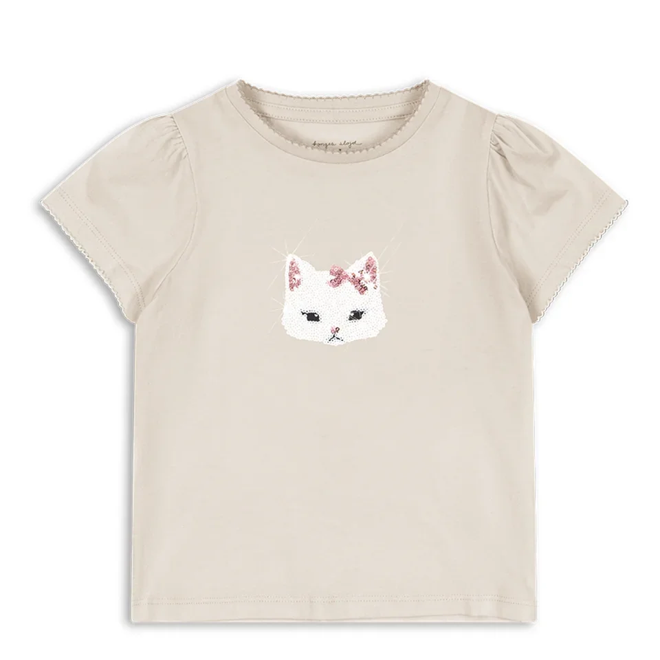 Children Clothes 2026 Summer KS Kids Shorts Outfit Girls Cute Sequin T-shirts Skirt Boys Cotton Tee Cartoon Print T Shirts Tops