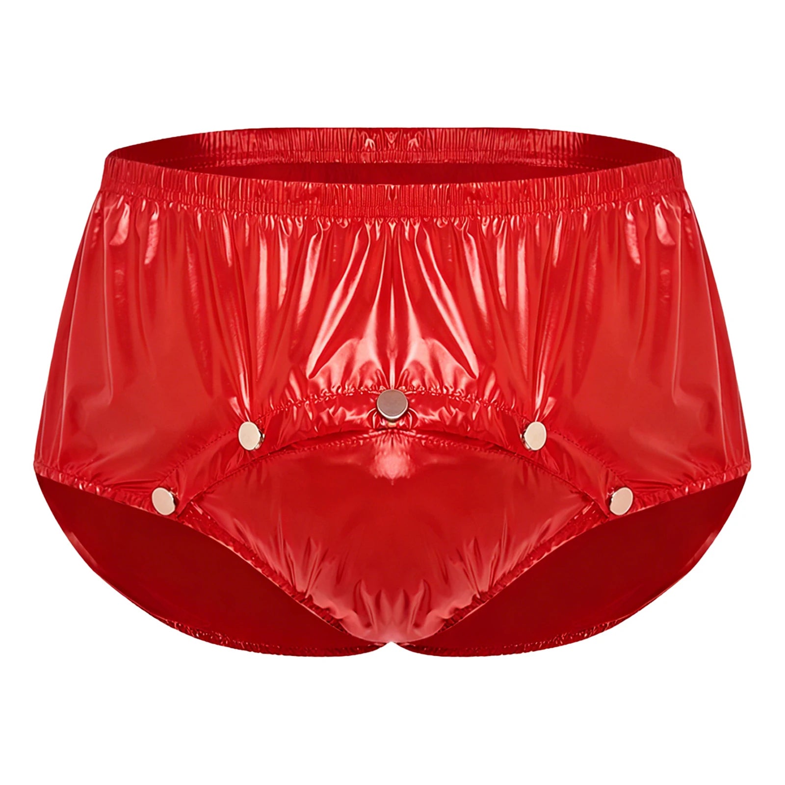 Mens Adaptive Underwear Waterproof Diaper Cover Front Pressing Buttons Anti-leak Briefs Bottoms for Elderly Special Needs