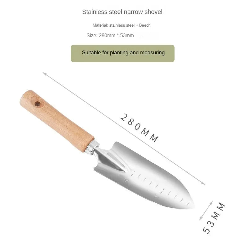 Garden Hand Tool Wide Shovel Hand Cultivator Rake Flowers Potted Household Plant Garden Tools for Digging Transplanting Weeding