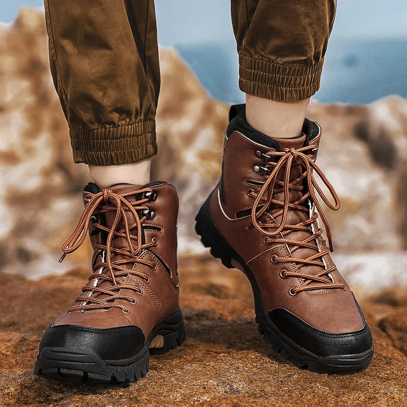 Upgraded Tactics Combat Training Boots Male Outdoors Camping Anti-wear Rapid Response Hiking Shoes Fishing Hunting Sneakers Men