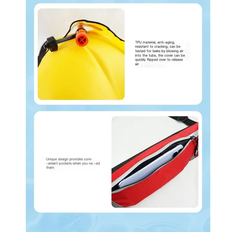 Automatic Inflatable Fishing Vest for Adults, Portable Waist Life Jacket, Life Belt, Sea PFD Manual Buoyancy Vest for Boating
